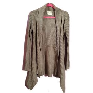 Textured Long-Line Open-Front Sweater for Women sizes M